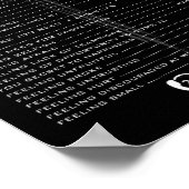 Poster Numéro de ligne d'urgence de la Bible - Cool Chris (Coin)