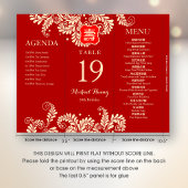Poster Numéro de table 3 en 1 pour anniversaire de longév