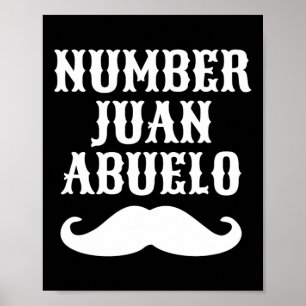 Poster Numéro Juan Abuelo Espagnol Mexicain Meilleurs Cad