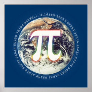 Poster Numéro Pi sur Terre Maths