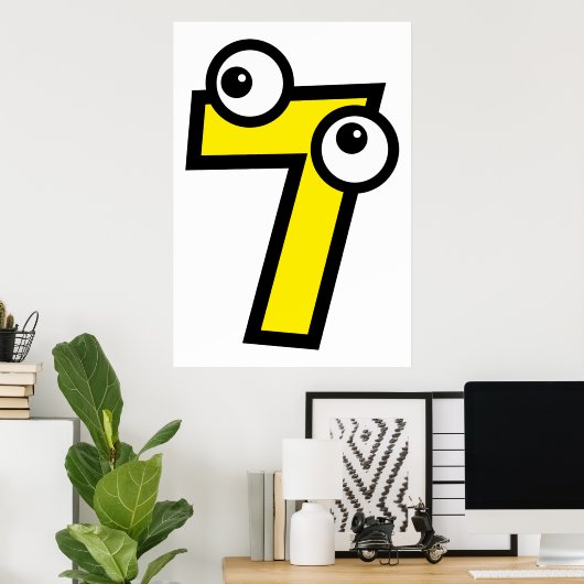 Poster Numéro sept (Bureau à domicile)