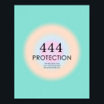 Poster Numéros d'ange Numérologie 444 Protection<br><div class="desc">Détendez-vous le design spirituel ombre,  avec les numéros d'ange 444,  un nombre,  qui symbolise que vous êtes protégé par l'Univers et vos guides spirituels,  peu importe les difficultés que vous pourriez rencontrer. Ange numéro 4444 affiche,  avec explantation.</div>