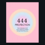 Poster Numéros d'ange Numérologie 444 Protection<br><div class="desc">Détendez-vous le design spirituel ombre,  avec les numéros d'ange 444,  un nombre,  qui symbolise que vous êtes protégé par l'Univers et vos guides spirituels,  peu importe les difficultés que vous pourriez rencontrer.</div>