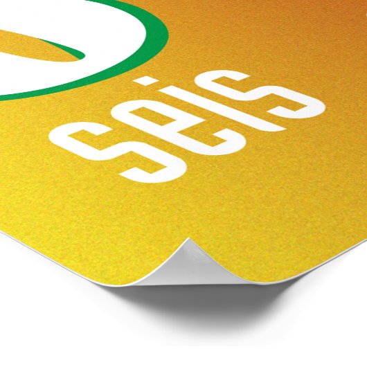 Poster Numéros espagnols 1-10 Bannière (Coin)