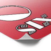 Poster Numéros français 1-10 Bannière (Coin)