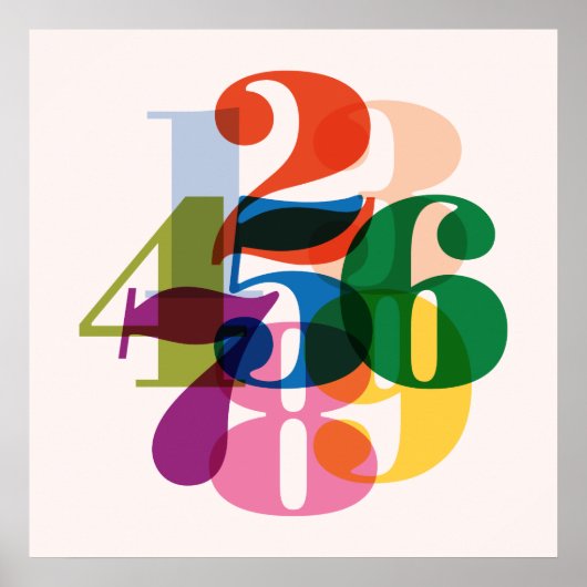 Poster Numéros Imprimer (Devant)