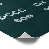 Poster Numéros romains (Coin)