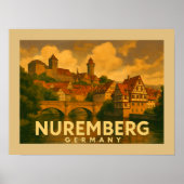 Poster Nuremberg Germany City Art (Devant)