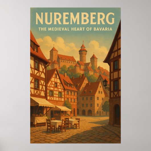 Poster Nuremberg — Le cœur médiéval de Bavière (Devant)