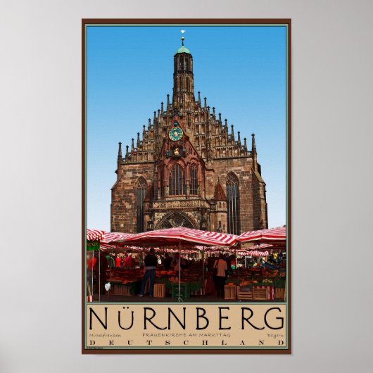 Poster Nürnberg - Frauenkirche (Devant)