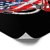 Poster Nurs du drapeau américain de l'infirmière 4 juille (Coin)