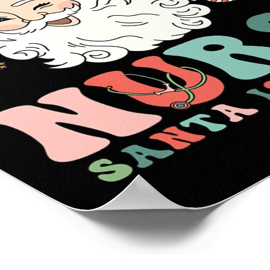 Poster Nurse Christmas Be Nice To The Nurse Santa Is Watc (Coin)