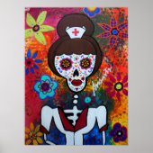 POSTER NURSE DIA DE LOS MUERTOS (Devant)