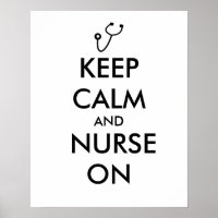 Nurse Poison Stéthoscope Keep Calm and Nurse On