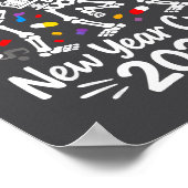 Poster Nurse Skeleton New Year Crew 2026 Funny Er Icu Par (Coin)