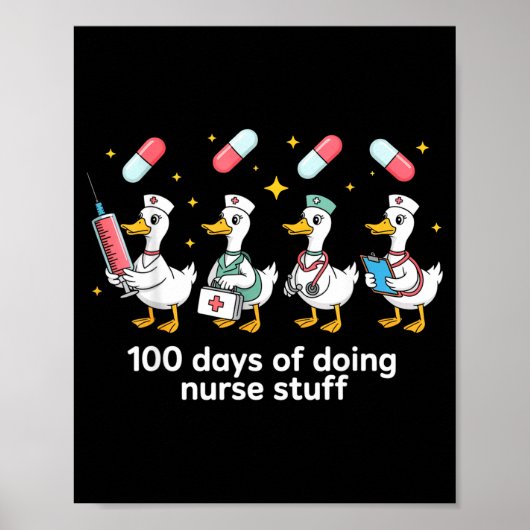 Poster Nurse Skeleton New Year Crew 2026 Funny Er Icu Par (Devant)