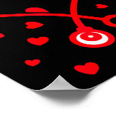 Poster Nurse Stethoscope Heart Valentine's Day Nursing  (Coin)