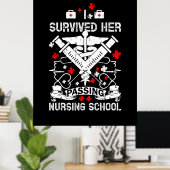 Poster Nurse | Survided Her Passing Nursing (Bureau à domicile)