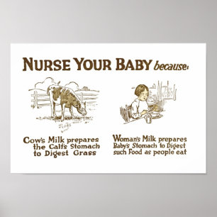 Poster Nurse Your Baby Print Two