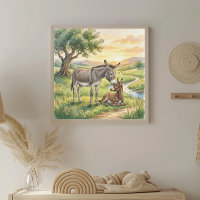 Nurserie Âne Mère et Poulain