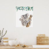 Poster Nurserie de koalas australiens mère et bébé (Cuisine)