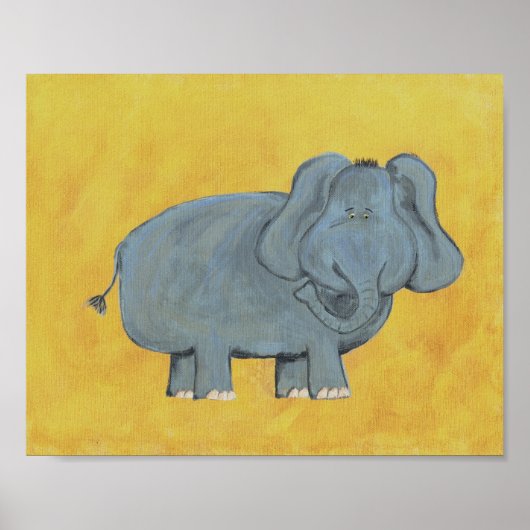 Poster Nurserie d'éléphant Ed - IMPRIMÉ (Devant)