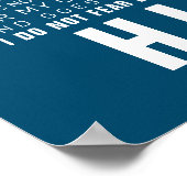 Poster Nurserie Moderne Bleue Je suis l'Enfant d'un Roi (Coin)