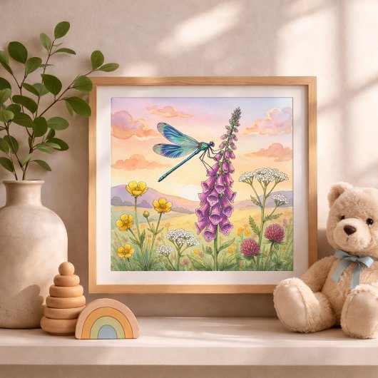 Poster Nurserie Papillons et Petits Insectes