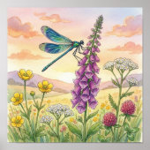 Poster Nurserie Papillons et Petits Insectes (Devant)