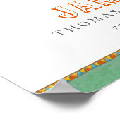 Poster Nursery cirque capricieux rhinocéros brun sur un m (Coin)