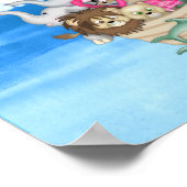 Poster NURSERY CUSTOM  Noahs Ark  RAINBOW MURAL (Coin)