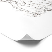 Poster Nursery de Cerfs de Bébé sur mesure (Coin)