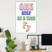 Poster Nursery One Step at a Time (Bureau à domicile)