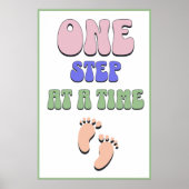 Poster Nursery One Step at a Time (Devant)