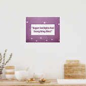 Poster Nursery Rhyme Baby (Cuisine)