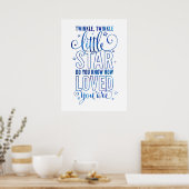 Poster NURSERY RHYME scintille, scintille petite étoile b (Cuisine)