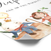 Poster Nursery Rhymes Baby shower Devine Combien De Diape (Coin)