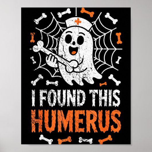 Poster Nurses I Found This Humerus Funny Ghost Nurse Hall (Devant)