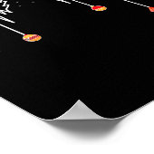 Poster Nursing Christmas Shirt Christmas Tree Heartbeat F (Coin)