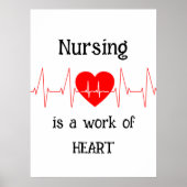 Poster Nursing is a work of the Heart Inspirational Quota (Devant)
