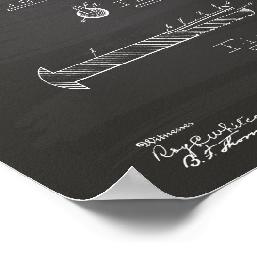 Poster Nut Lock 1893 Patent Art Chalkboard (Coin)