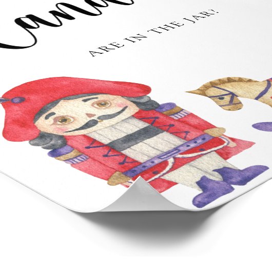 Poster Nutcracker - devinez combien de bonbons (Coin)