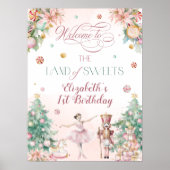 Poster Nutcracker Land Of Sweet Birthday Party Welcome (Devant)