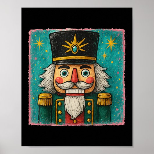 Poster Nutcracker Merry Christmas Men Women Kids Painting (Devant)