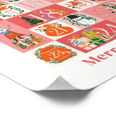 Poster Nutcracker Noël Holiday Pink Advent Calendrier (Coin)