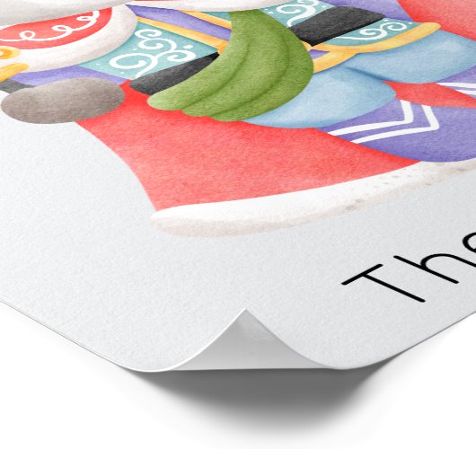 Poster Nutcracker Souris King Pastel Noël (Coin)