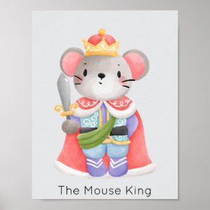 Poster Nutcracker Souris King Pastel Noël