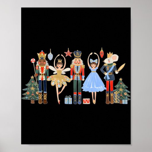 Poster Nutcracker Squad Ballet Dance Matching Family Chri (Devant)