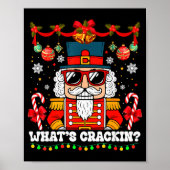 Poster Nutcracker What's Crackin Funny Christmas Men Wome (Devant)