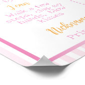 Poster Nutcracker Winter Pink Bow Birthday Milestone Sign (Coin)